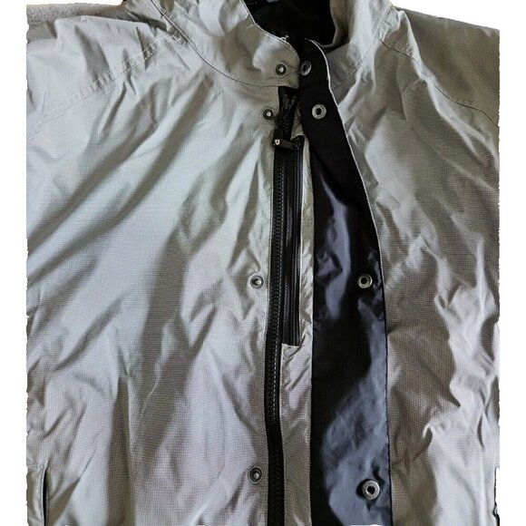 DryJoys FootJoy Jacket Mens XL Gray Full Zip Mockneck Pockets Lined LS Golf Logo - Picture 10 of 16